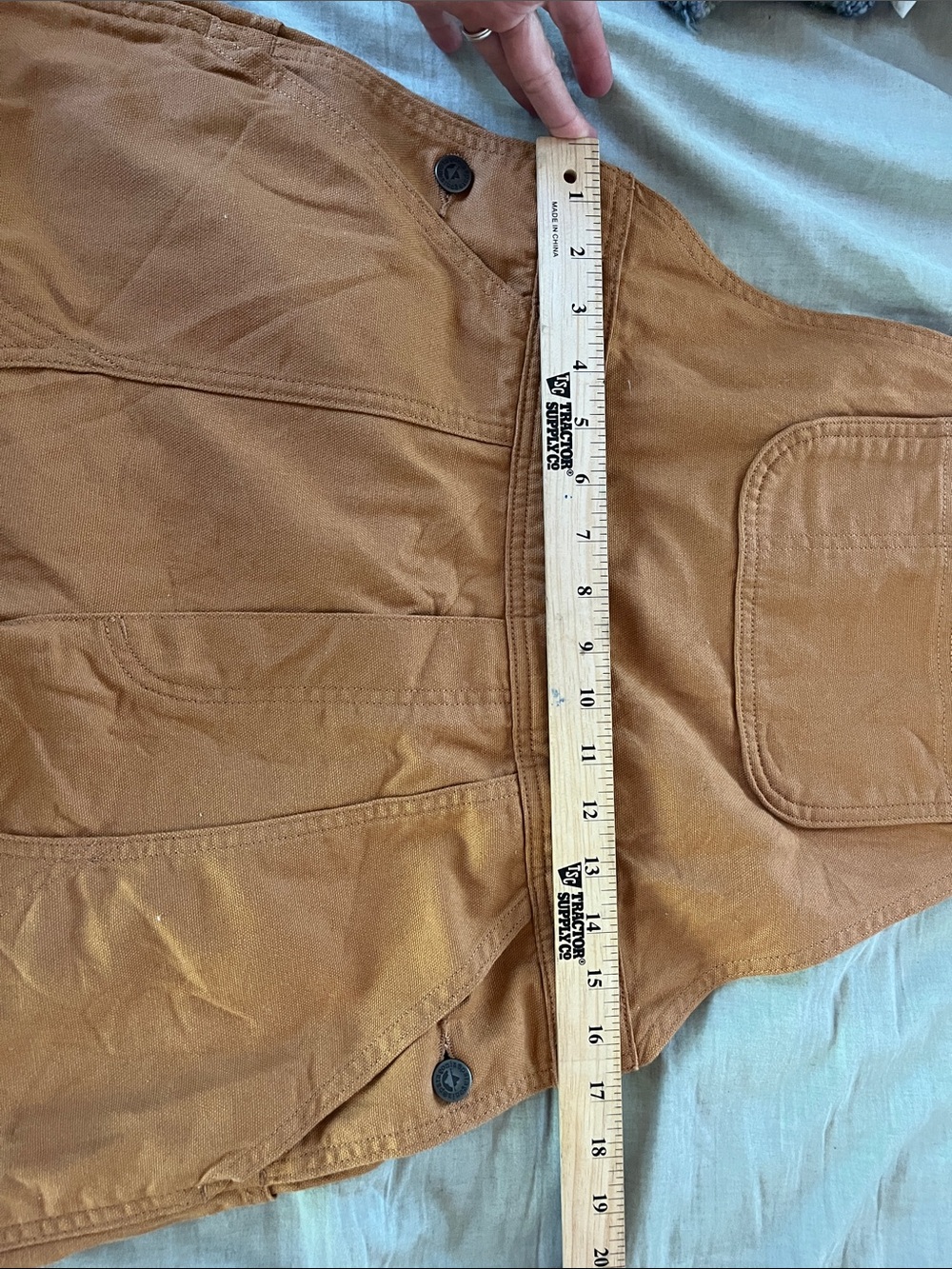 NWOT Patagonia Workwear Caramel Brown Short Overalls Romper - Picture 5 of 7